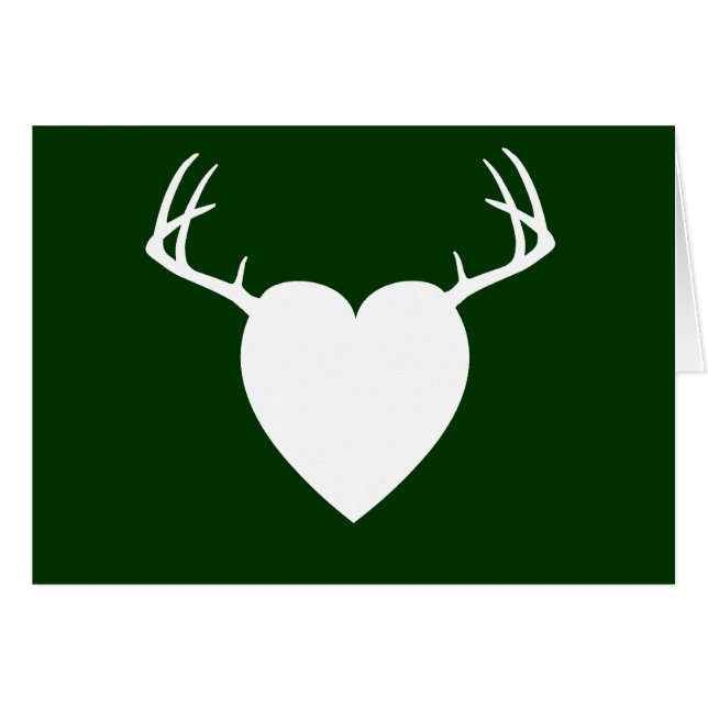 Coeur d'andouillers de chasse de cerfs communs (Devant horizontal)