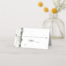 Coeur dans l'arbre avec initiales Mariage Cartes d