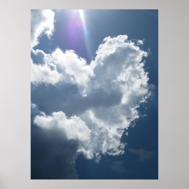 Coeur dans le ciel (1) Poster (Devant)