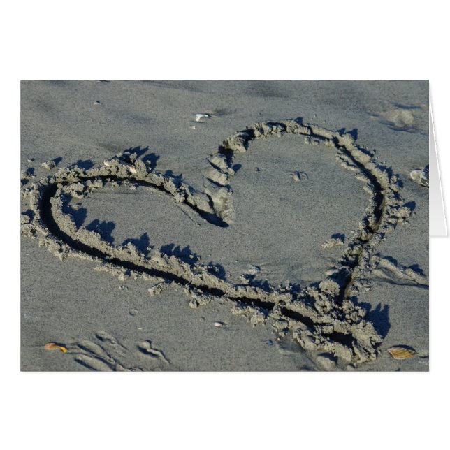 Coeur Dans Le Sable (Devant Horizontal)