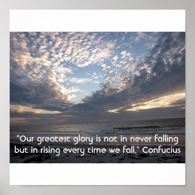 Coeur dans les nuages Inspiration Poster (Devant)