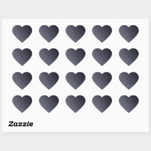 Cœur Dark Ombre Musical Notes Sticker Coeur
