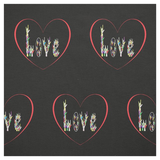 Coeur d'ASL complètement de tissu de couture (Échantillon)