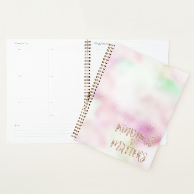 Cœur de bonté Tie Dye Rose Menthe Glam Or (Devant avec enveloppe)