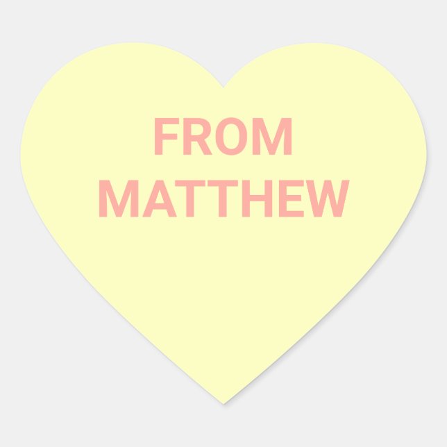 Coeur de conversation Stickers Saint-Valentin (Devant)