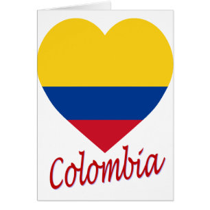 Coeur de drapeau de la Colombie