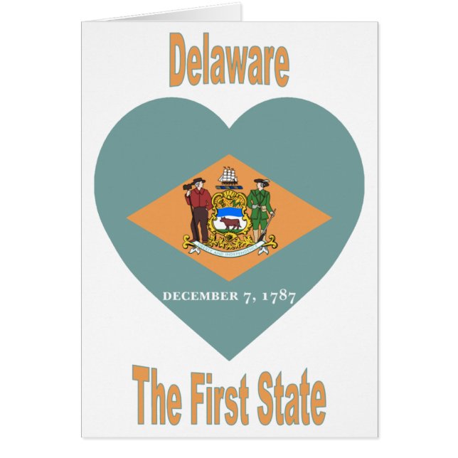 Coeur de drapeau du Delaware (Devant)