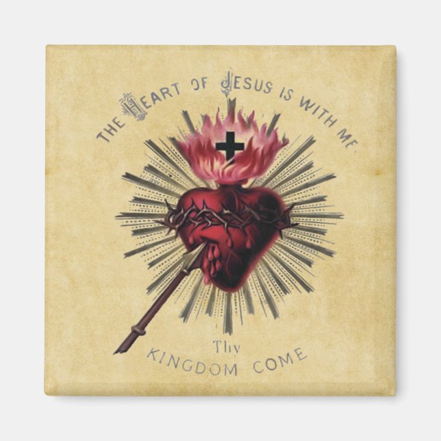 Coeur de Jésus Magnet (Devant)