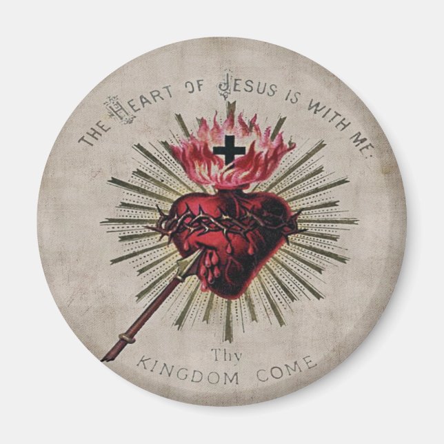Coeur de Jésus Magnet (Devant)