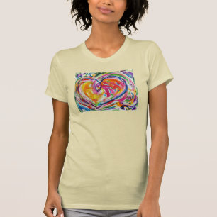 Coeur de la joie Oeuvre d'art Peinture T-shirts d'