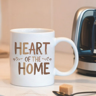 Coeur de la maison | Mug de nom personnalisé