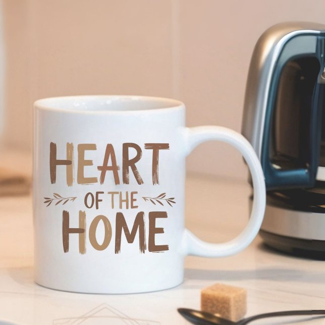 Coeur de la maison | Mug de nom personnalisé (Créateur téléchargé)