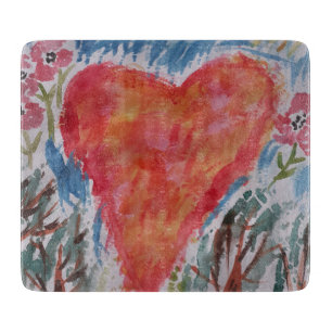 Coeur de la planche à découper de la planète