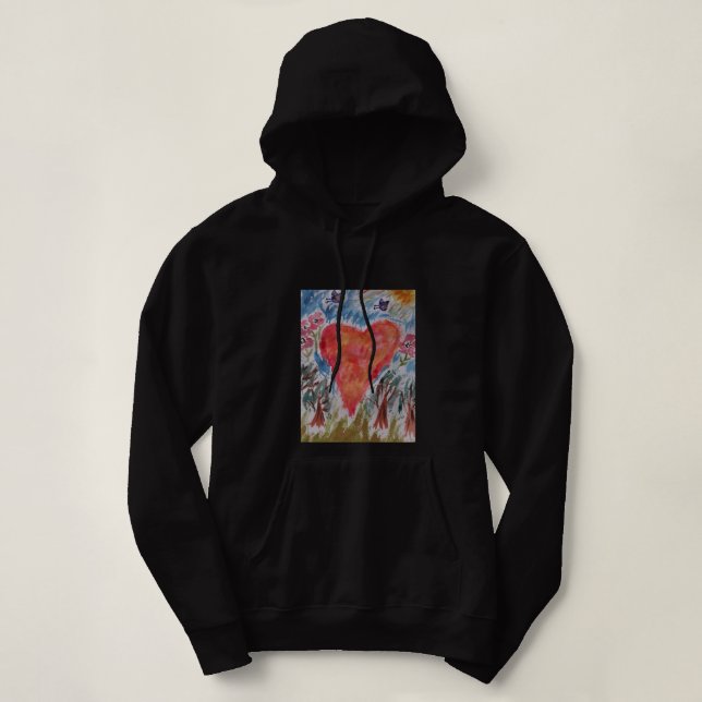 Coeur de la planète Sweat - shirt à capuche (Design devant)