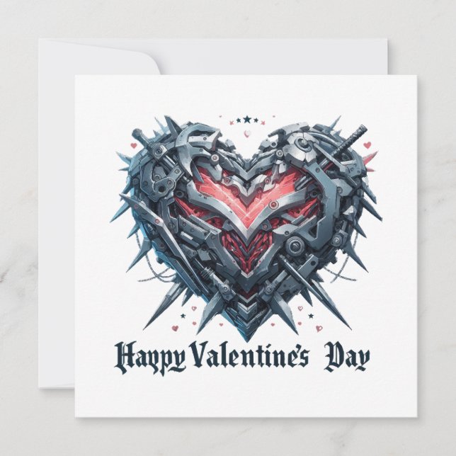 Cœur de la Saint-Valentin blindé et en cage (Devant)