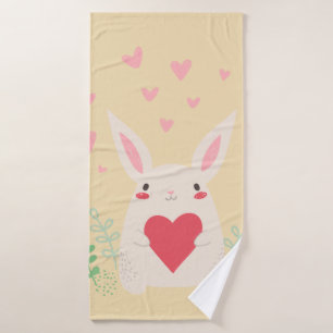 Coeur de lapin mignon valentine