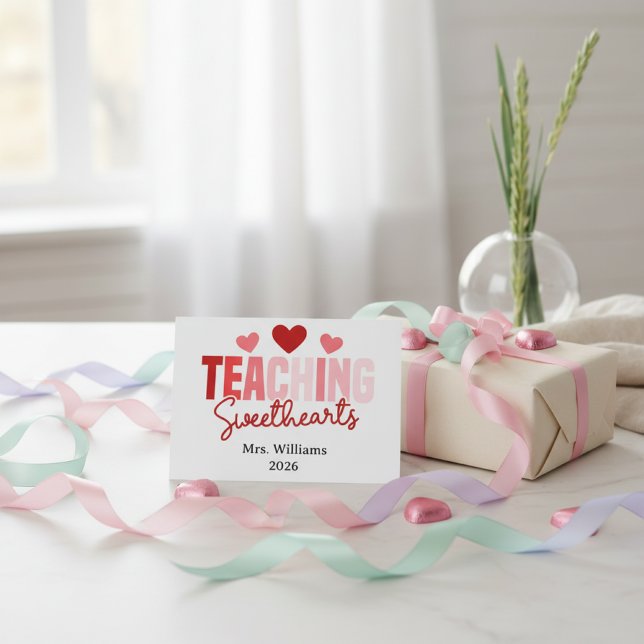 Cœur de l'enseignement Carte de la Saint-Valentin  (Créateur téléchargé)