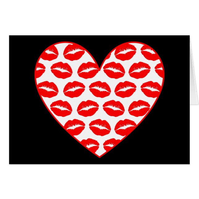 Coeur de lèvres Kissy personnalisable (Devant horizontal)