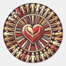 Coeur de l'unité : Weltfrieden - Sticker pour la p