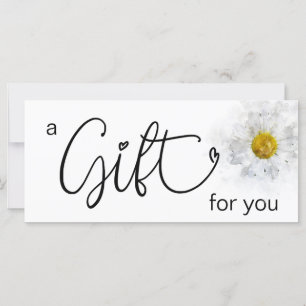 *Cœur de Marguerite à l'Aquarelle Blanche Minimali