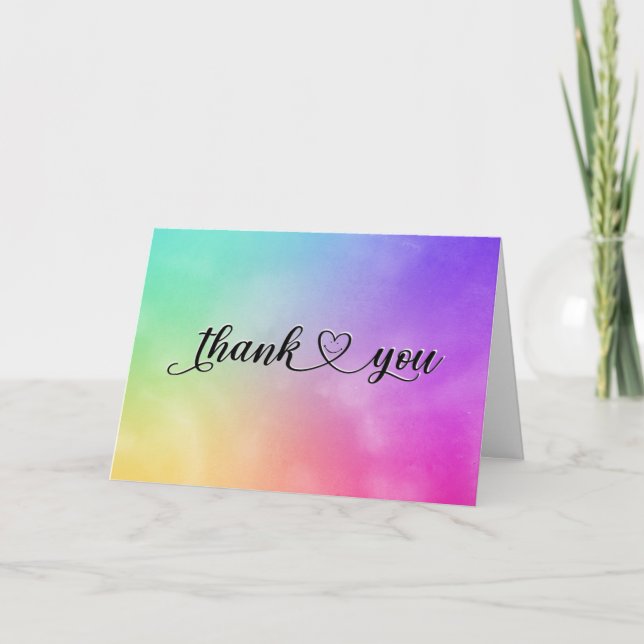 Coeur de Merci souriant sur aquarelle (Devant)