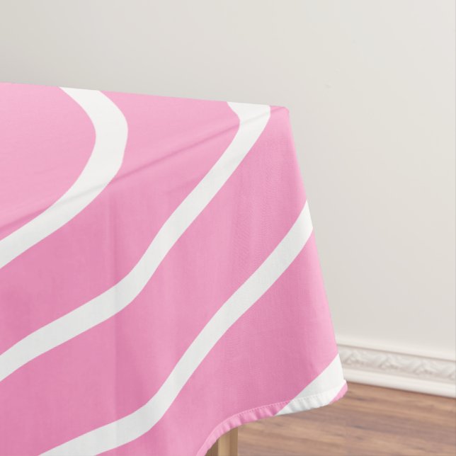 Coeur de nappe rose blanc - Choisissez la couleur (In Situ)