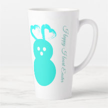 Coeur de Pâques Rabbit Latte Mug