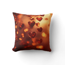 Coeur de pendaison romantique Coussin