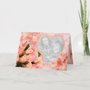 Coeur de pétale de rose - modèle - masquez à