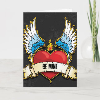 Coeur de punk de carte de Saint-Valentin