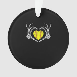 Coeur de softball Skeleton main Halloween Costume