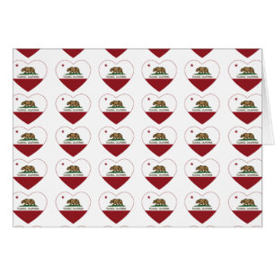 coeur de tujunga de drapeau de la Californie