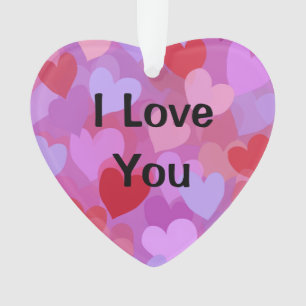 Cœur de typographie moderne I Love You personnalis