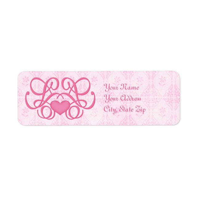 Coeur décoratif Étiquette personnalisé (Devant)