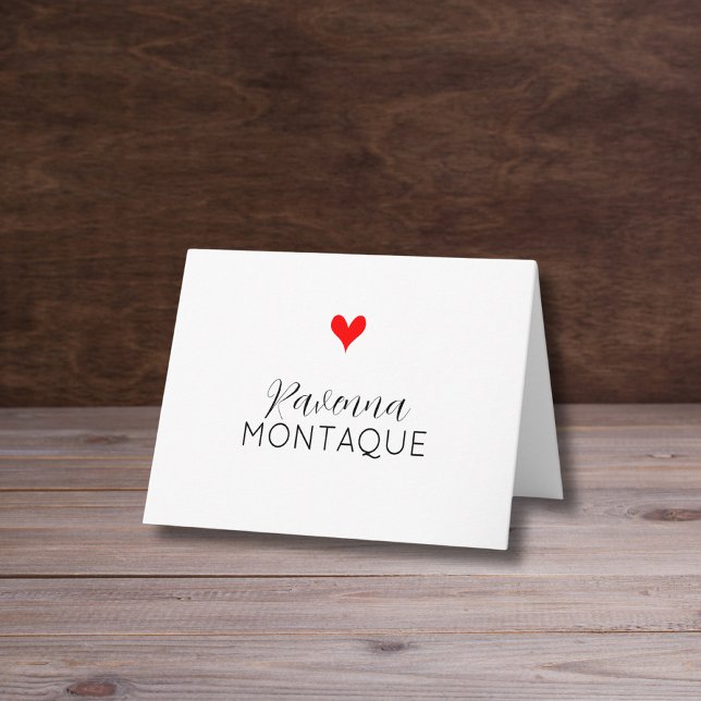 Cœur décoratif rouge néon nom manuscrit  (Créateur téléchargé)