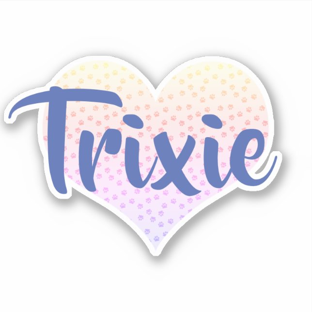 Coeur d'empreinte écologique autocollant personnal (Devant)