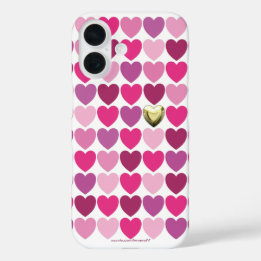 Coeur des coques iphone de Gold Casemate