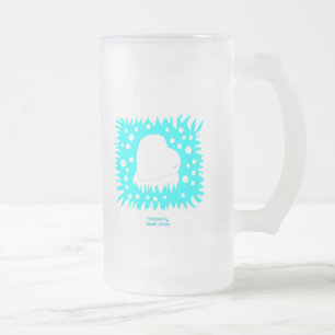 Coeur des neiges d'hiver Grosse Mug de verre givré