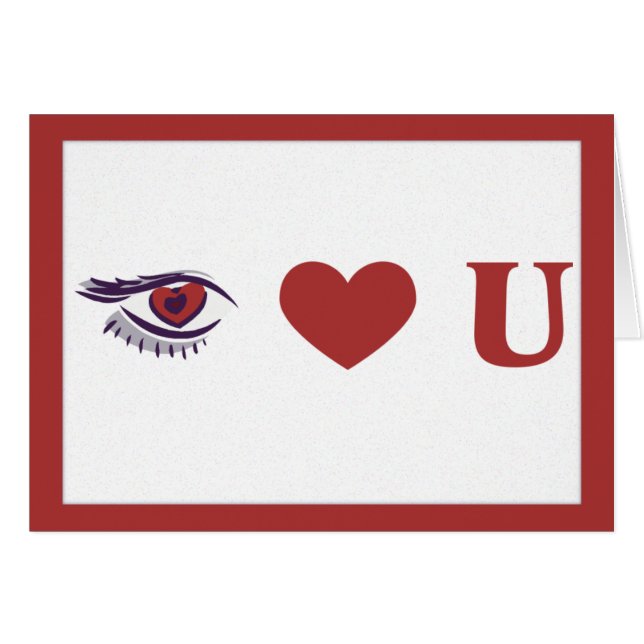 Coeur des yeux U (Devant horizontal)