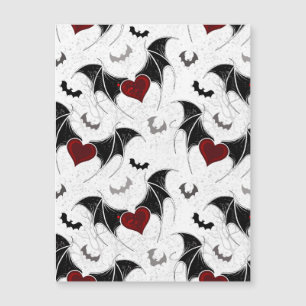 Cœur d'Halloween avec des ailes de chauve-souris n