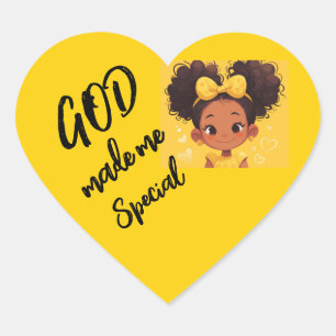 Cœur DIEU m'a fait un Sticker cardiaque spécial
