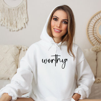 Coeur digne Sweat - shirt à capuche chrétien relig