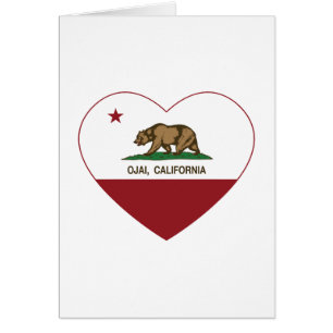 coeur d'ojai de drapeau de la Californie