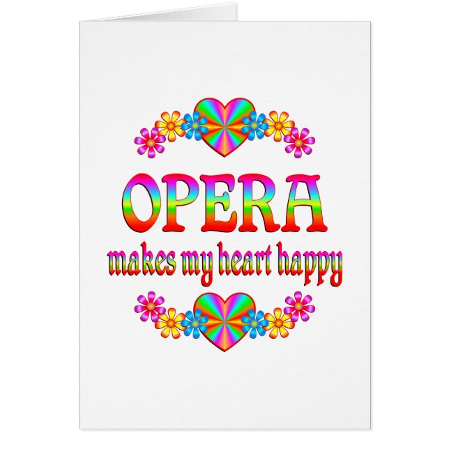 Coeur d'opéra heureux (Devant)