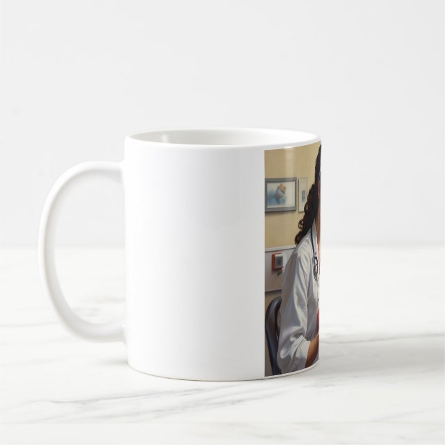 Coeur d'or : Mug d'appréciation des infirmières (Gauche)