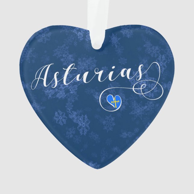 Coeur du drapeau des Asturies, Asturies, Espagne (dos)