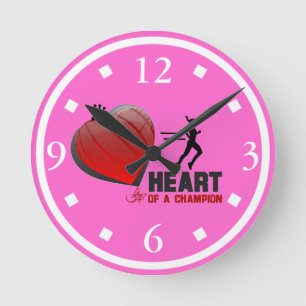 Coeur d'une horloge murale de Madame Runner de