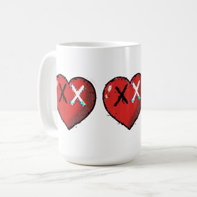 Coeur émoji mug (Devant gauche)