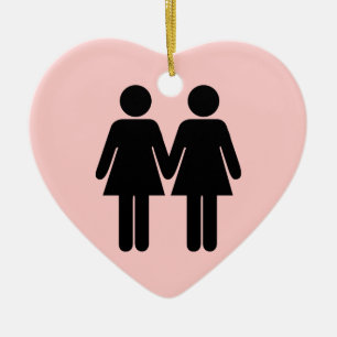 Cœur En Céramique Fille + Ornement de fille