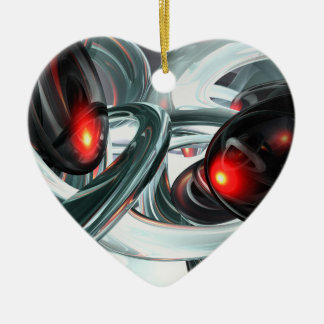 Cœur En Céramique Ornement abstrait d'agitation